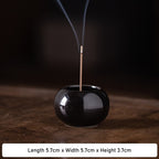 Ash Glaze ‘Hundred Blessings’ Jar Incense Burner | Ceramic Stick Incense Holder & Altar Piece | Multi-Color Sets | Zenith Censer