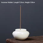 Ash Glaze ‘Hundred Blessings’ Jar Incense Burner | Ceramic Stick Incense Holder & Altar Piece | Multi-Color Sets | Zenith Censer