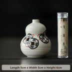 Zenith Censer Mini “Fortune” Coil Incense Burner Set - Ceramic Altar Dish with Artisan Incense | For Desk Meditation, Zen Decor & Gift