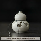 Zenith Censer Mini “Fortune” Coil Incense Burner Set - Ceramic Altar Dish with Artisan Incense | For Desk Meditation, Zen Decor & Gift