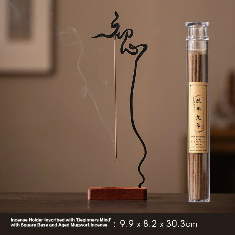 Zenith Inversion Collection: Upside-Down Metal Incense Holder | Zen Meditation Altar Piece for Home & Tea Table