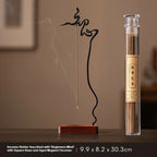 Zenith Inversion Collection: Upside-Down Metal Incense Holder | Zen Meditation Altar Piece for Home & Tea Table