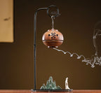 Chinese Reverse-Flow Incense Burner Set | Waterfall Smoke Ceremony with Auspicious Designs | Includes Cones | Zenith Censer