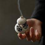 Zenith Censer Mini “Fortune” Coil Incense Burner Set - Ceramic Altar Dish with Artisan Incense | For Desk Meditation, Zen Decor & Gift