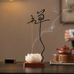 Zenith Inversion Collection: Upside-Down Metal Incense Holder | Zen Meditation Altar Piece for Home & Tea Table