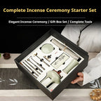 Complete Incense Ceremony Starter Set | Song Dynasty Style Tools & Ceramic Burner for Incense Seals | Zenith Censer