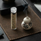 Zenith Censer Mini “Fortune” Coil Incense Burner Set - Ceramic Altar Dish with Artisan Incense | For Desk Meditation, Zen Decor & Gift