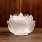 Ancient Method Glass Lotus Incense Burner | Transparent Censer for Incense Seal & Ash-Separated Ceremony | Zenith Censer