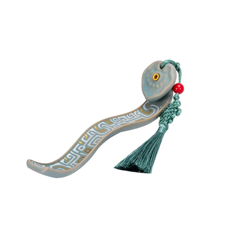 Artisan Glazed Ceramic Incense Holder | Ruyi Pattern Stick Incense Burner for Altar, Meditation & Zen | Zenith Censer (Multiple Colors)