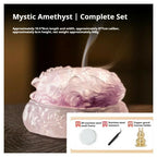 Nine-Tailed Fox Glass Incense Burner Set | Hand-blown Glass Censer for Sticks & Cones | Zenith Censer