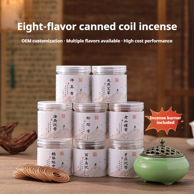 Artisan Coil Incense Set - 40 Coils | Sandalwood, Agarwood, Tibetan Incense | For Meditation & Altar | Zenith Censer