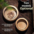 Natural Phoebe Bamboo Incense Holder | Coil Incense Burner with Cloud Design | Minimalist Zen Altar Tool | Zenith Censer