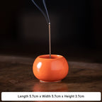 Ash Glaze ‘Hundred Blessings’ Jar Incense Burner | Ceramic Stick Incense Holder & Altar Piece | Multi-Color Sets | Zenith Censer