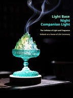 Artisan Glass ‘Boshan’ Incense Burner | Hand-Carved Censer for Powder & Stick Incense | Zenith Censer