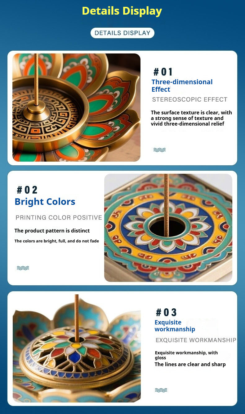 Custom Chinese Metal Incense Holder | Personalized Zinc Alloy Zen Incense Stand | Museum-Quality Cultural Gift | Zenith Censer