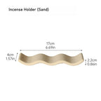 Minimalist Angular Ceramic Incense Holder | Modern Incense Stand & Desk Sculpture | 4 Neutral Tones | Zenith Censer