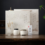 White Porcelain Incense Seal Starter Kit | Complete Ceremony Set with Tools & Burner | Ritual Gift Box | Zenith Censer