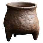 Aged Clay Tripod Incense Burner, Small | Vintage Incense Holder for Tea Ceremony & Meditation | Hand-Finished Ceramic | Zenith Censer