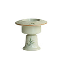 Hand-Painted Ash Glaze Travel Censer Set | Portable Incense Altar with 9-Hole Holder | Classical Chinese Design | Zenith Censer