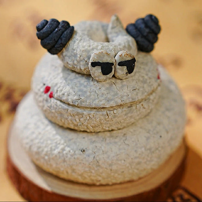 Hand-Carved Ceramic Animal Incense Holders & Tea Pets | Zen Meditation Desk Decor, Spiritual Gift | Zenith Censer