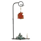 Chinese Reverse-Flow Incense Burner Set | Waterfall Smoke Ceremony with Auspicious Designs | Includes Cones | Zenith Censer