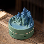 Handmade Ceramic ‘Thousand Miles’ Incense Burner | 3-in-1 Reversing/Coil/Stick Altar Piece | Zen Meditation & Home Decor