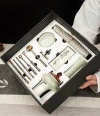 Complete Incense Ceremony Starter Set | Song Dynasty Style Tools & Ceramic Burner for Incense Seals | Zenith Censer