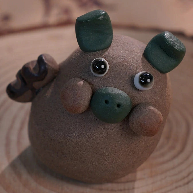 Hand-Carved Ceramic Animal Incense Holders & Tea Pets | Zen Meditation Desk Decor, Spiritual Gift | Zenith Censer