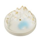 A Thousand Miles of Mountains Plaster Incense Holder | Hand-Carved Incense Tray & Altar Art | Minimalist Zen | Zenith Censer