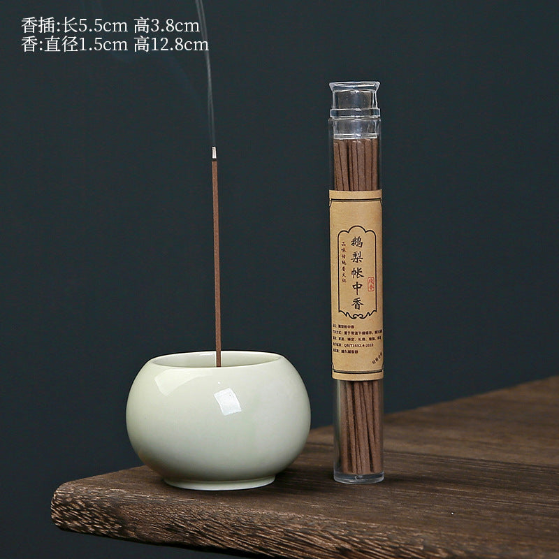 Ash Glaze ‘Hundred Blessings’ Jar Incense Burner | Ceramic Stick Incense Holder & Altar Piece | Multi-Color Sets | Zenith Censer