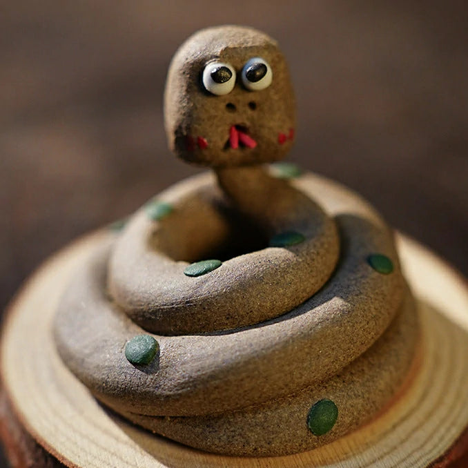 Hand-Carved Ceramic Animal Incense Holders & Tea Pets | Zen Meditation Desk Decor, Spiritual Gift | Zenith Censer