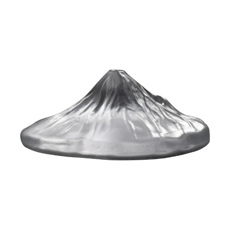 Frosted Crystal Glass Fuji Mountain Incense Holder | Zen Meditation Altar Tool & Home Decor | Zenith Censer