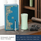 Electric Portable Incense Heater | Rechargeable Ceramic Warmer for Powder Incense | Celadon/White/Mustard Green | Zenith Censer