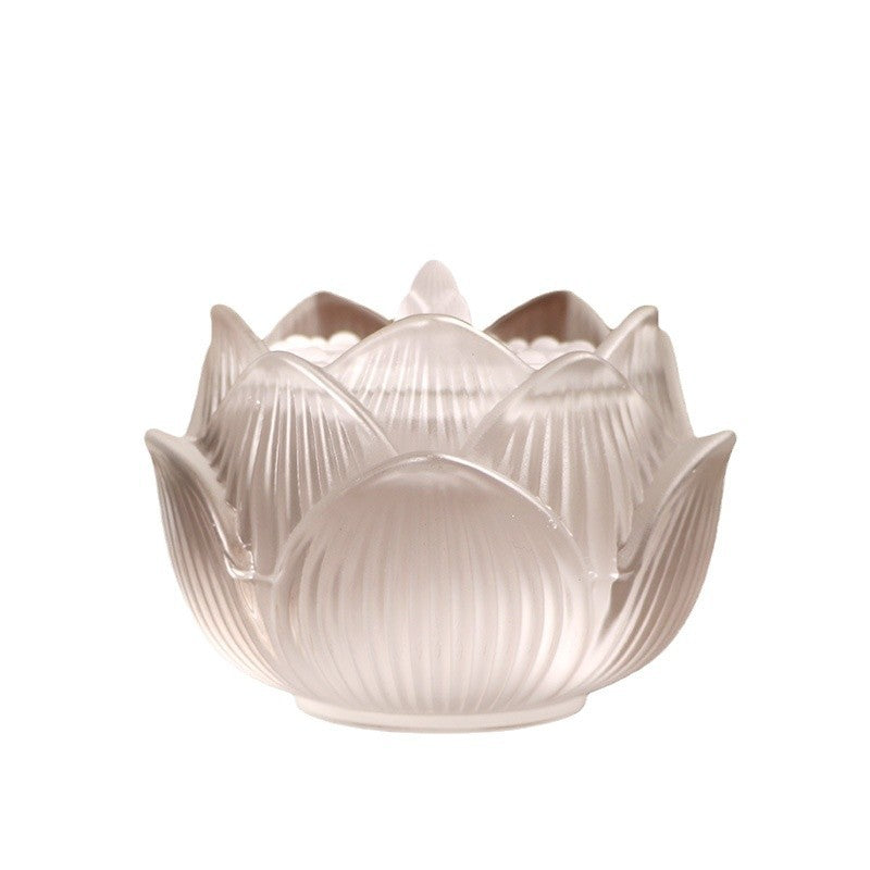 Ancient Method Glass Lotus Incense Burner | Transparent Censer for Incense Seal & Ash-Separated Ceremony | Zenith Censer