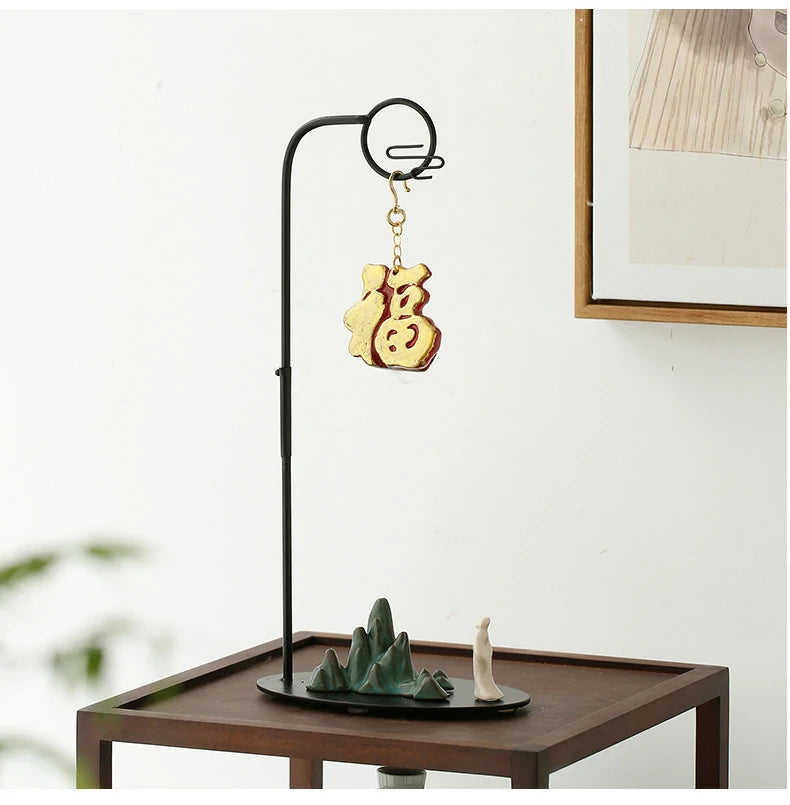 Chinese Reverse-Flow Incense Burner Set | Waterfall Smoke Ceremony with Auspicious Designs | Includes Cones | Zenith Censer