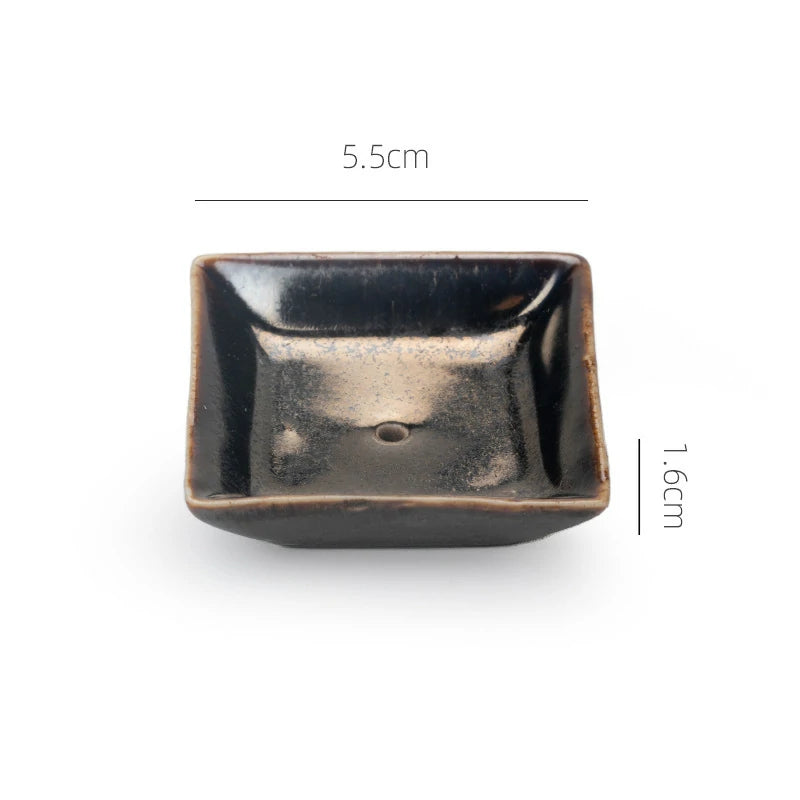 Modular Ceramic Incense Holder Set - Handmade Mini Incense Stand, Ash Catcher | Gift for Meditation, Zen Desk & Tea Ceremony | Zenith Censer