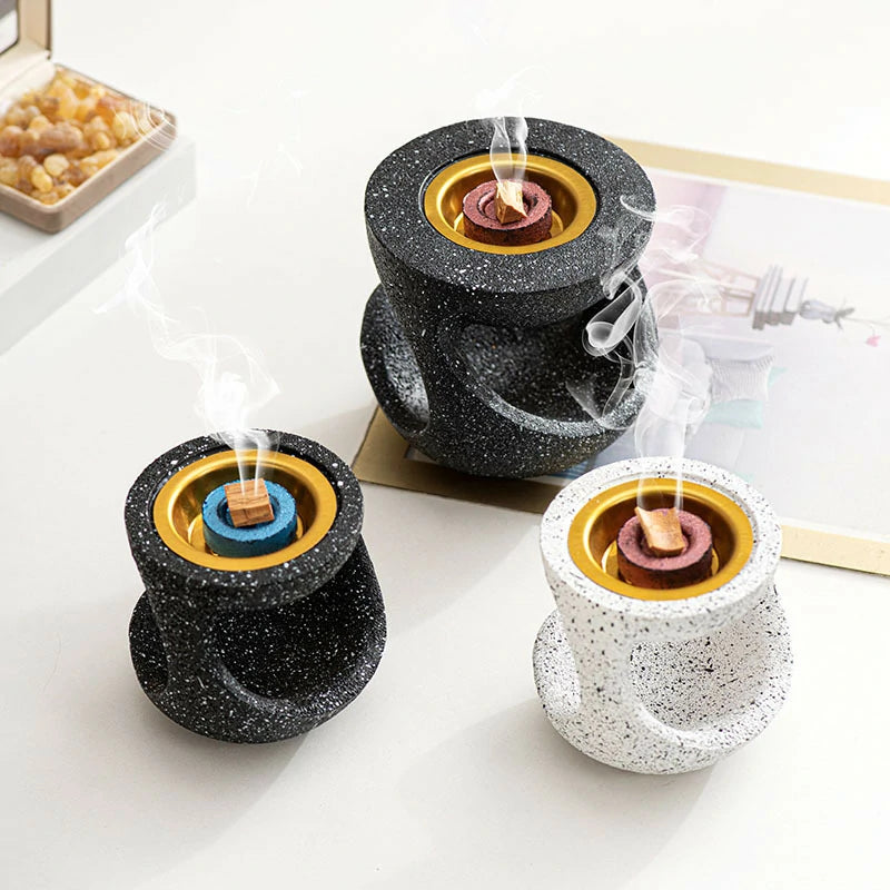 Modern Handheld Resin Hanging Censer | Minimalist Incense Burner for Meditation & Home Altar | Zenith Censer