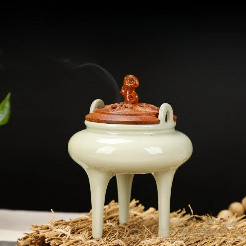 Complete Incense Ceremony Starter Set | Song Dynasty Style Tools & Ceramic Burner for Incense Seals | Zenith Censer