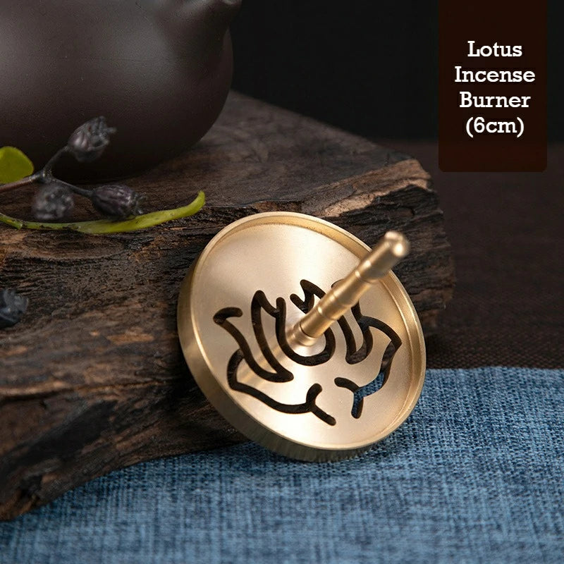 Complete Brass Incense Ritual Set | 11-Piece Artisan Tools (Incense Scoop, Ash Press, Censer) for Meditation & Zen | Zenith Censer